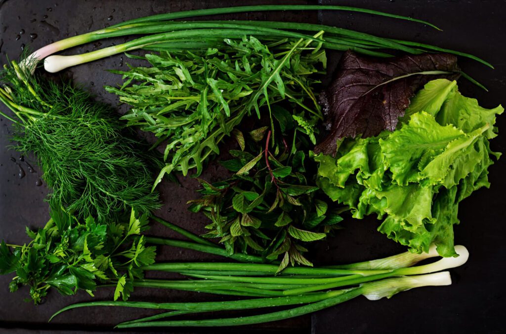 leafy greens - one of the best brain-boosting foods